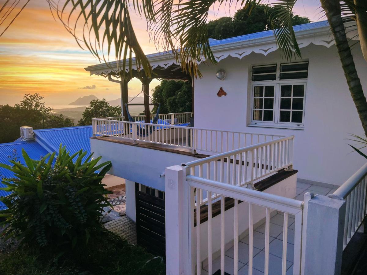 Villa Iguana, Duplex Paisible, Vue Magnifique Mer Et Rocher Du Diamant, Piscine Sainte-Luce Exterior photo